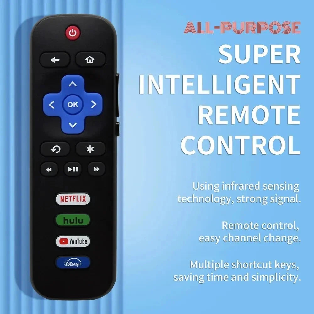 RC280A Replacement Remote for Roku TV, Compatible with TCL, Hisense, Onn, and Philips (Not for Stick or Box)