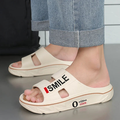 Summer Men’s Massage Slippers – Indoor Outdoor Soft Slides, Beach Sandals & Casual Flip-Flops