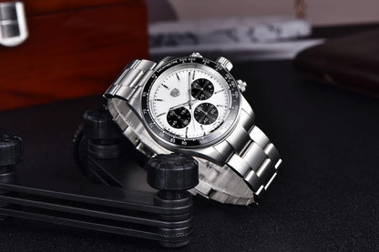 RollsTimi Men's Watch 2024 – Luxury Japan VK63 Quartz Chronograph, Sapphire Glass, Stainless Steel Wristwatch