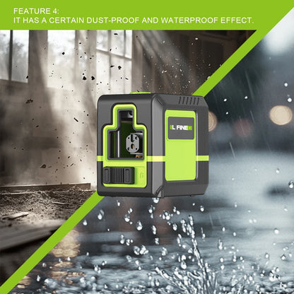 Lfine 2-Line Laser Level with Tripod — Professional 360° Self-Leveling Horizontal & Vertical Laser Measuring Tool