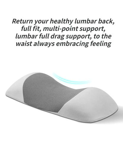 Memory Foam Lumbar Support Pillow — Back & Waist Cushion for Sleeping, Bed Support for Back Sleepers