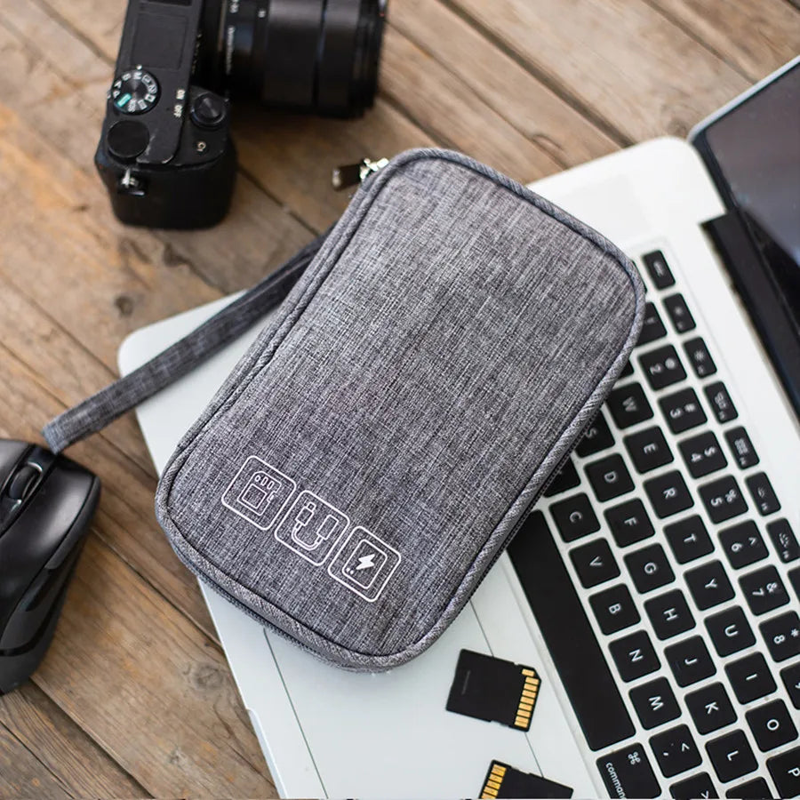 Portable Digital Storage Bag – Waterproof USB Cable Organizer Pouch for Electronics & Accessories