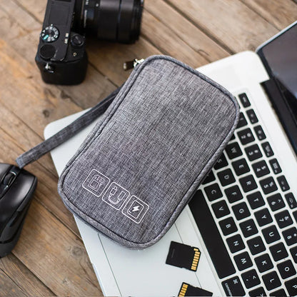 Portable Digital Storage Bag – Waterproof USB Cable Organizer Pouch for Electronics & Accessories