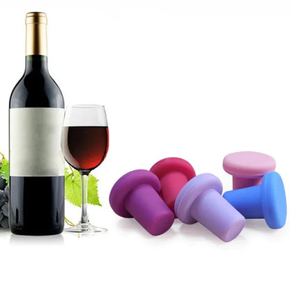 JJYY Silicone Wine Stopper - Leakproof Bottle Cap for Wine Preservation - Home Bar Tool