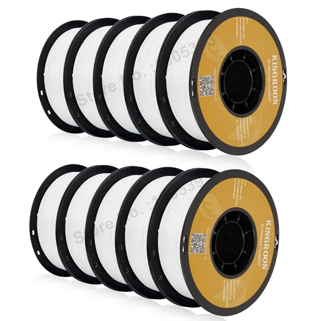 KINGROON PETG 3D Printer Filament 1.75mm – 5KG/10KG Mix Color Rolls for FDM 3D Printing (1kg/roll)
