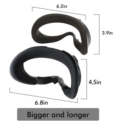 Breathable Soft Face Mask Replacement for Oculus Quest 2 — 3-in-1 Facial Interface Bracket Foam Pad Accessory