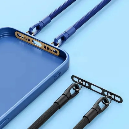 Ultra-Thin Stainless Steel Phone Lanyard Gasket Patch – Metal Hanging Cord Clip Connector for Cellphone Safety Accessories