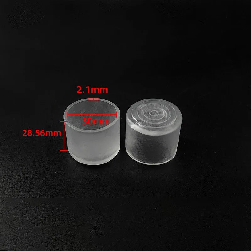 Transparent Silicone Furniture Leg Protectors - Round Chair & Table Foot Covers for Scratch Prevention