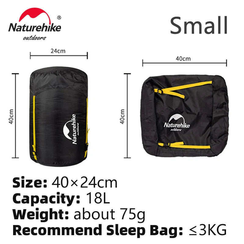 Naturehike Compression Bag for 3-4kg Sleeping Bag - Splash-Proof, Multifunctional Camping & Travel Storage Sack