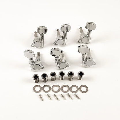 6PCS Locking Guitar Tuning Pegs – 3L3R String Tuners for Acoustic Guitar with Machine Head Knobs