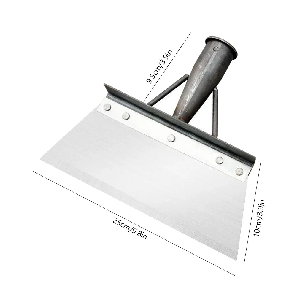 30cm Stainless Steel Weed Removal Shovel – Multifunctional Garden & Farm Tool for Weeding, Planting & Deicing Work
