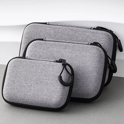 Mini EVA Storage Bag — Zipper Carrying Pouch for AirPods, Earphones, Phone, Charging Cables & Digital Accessories