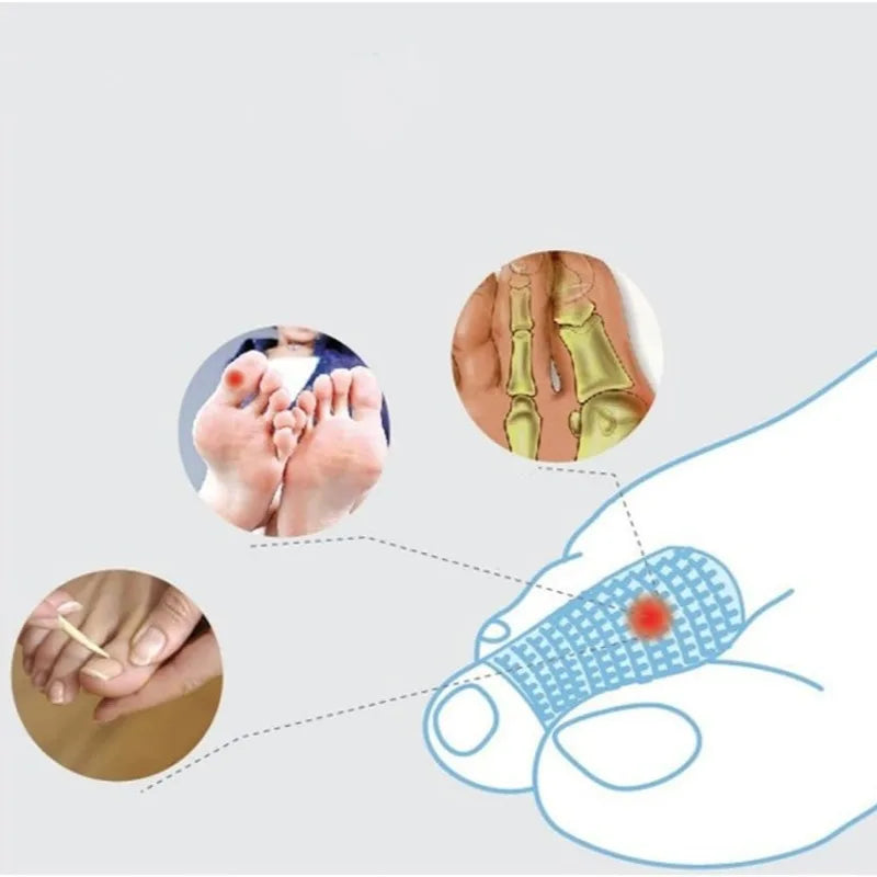 Gel Toe Cover Elastic Fiber Protector – Silicone Finger Tube for Toe Protection and Friction Reduction, Foot Care Accessory