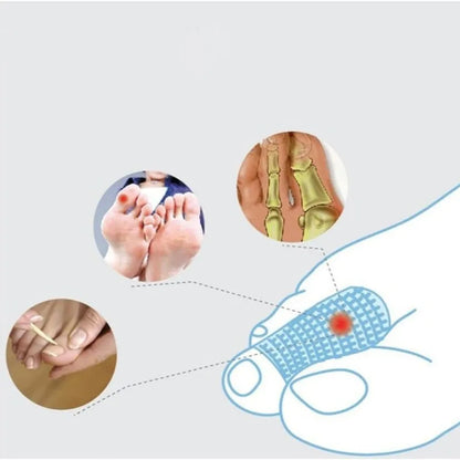 Gel Toe Cover Elastic Fiber Protector – Silicone Finger Tube for Toe Protection and Friction Reduction, Foot Care Accessory