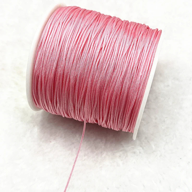 Nylon Macrame Cord Thread (0.4–1.5mm) – Braided DIY Bracelet, Beading & Tassel String