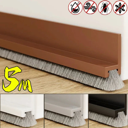 Self-Adhesive Door Sealing Strip – Gap Filler Brush for Windproof, Soundproof & Insect-Proof Doors