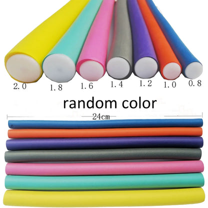 10PCS Flexible Hair Curling Rods – Soft Foam Bendy Twist Curls, No Heat Flexi Rollers for Hair Styling