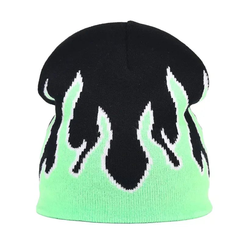 Y2K Letter Knitted Beanie Cap – Unisex Winter Autumn Warm Ski Skullcap, Hip Hop Streetwear Ear Cover Hat for Men & Women