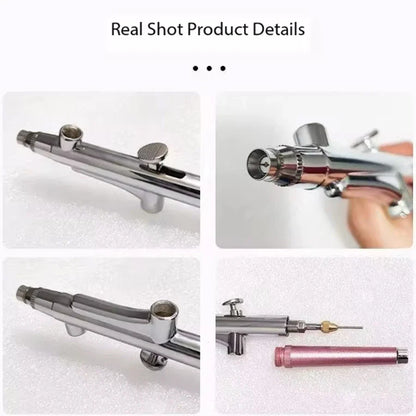 Portable Single-Action Airbrush Spray Gun — 0.3mm Nozzle Pen for Model, Cake, Nail, Car Painting & Beauty Inkjet