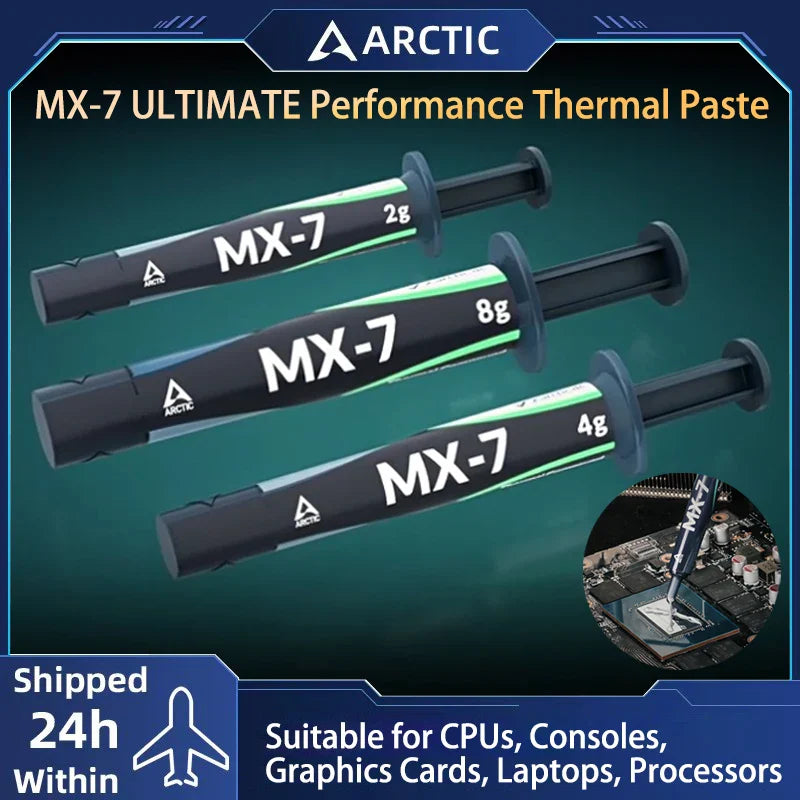 ARCTIC MX-7 High Performance Thermal Paste – Ultimate CPU, GPU, Laptop & Console Cooling Compound (2g/4g/8g)