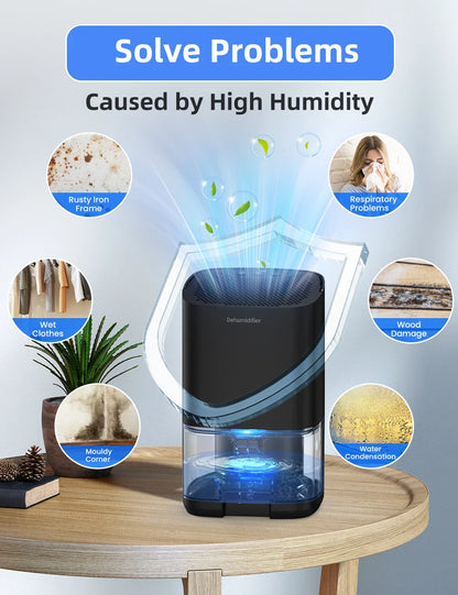 1000ml Portable Dehumidifier – Energy Efficient, Damp, Mold & Moisture Eliminator for Home, Office & RV