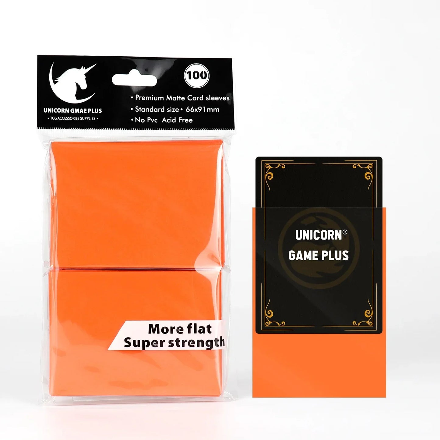 100PCS Matte Trading Card Sleeves – 66x91mm Standard Size Protectors for TCG, Tarot & Board Games, Durable Card Shield Covers