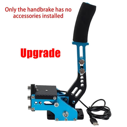 USB Handbrake for Racing Sim — Compatible with G25/27/29, T300, T500, Fanatec OSW, Dirt Rally PC Games, Red/Black/Blue HB-1009