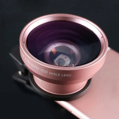 2 IN 1 Universal Clip Mobile Phone Lens - Professional 0.45x Super Wide-Angle + Macro HD Lens - Compatible with iPhone & Android (37mm)