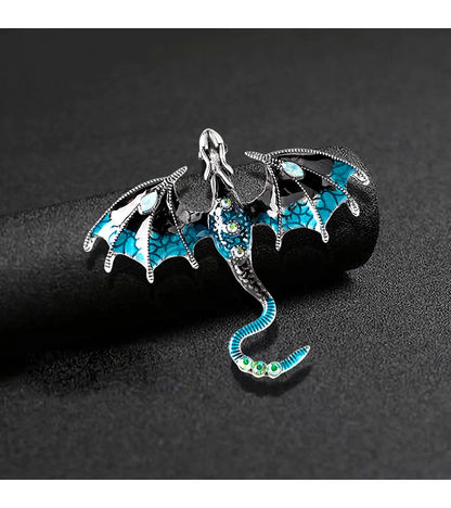 Fly Dragon Enamel Lapel Pins - Brooch for Jeans, Backpacks | Jewelry Clothing Badges | Wedding Gift & DIY Decor for Men
