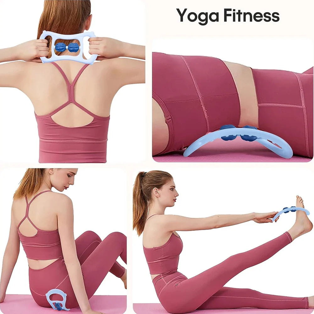 Portable Round Massager Roller – Waist, Abdominal & Leg Clip Tool for Cellulite, Stovepipe & Meridian Massage
