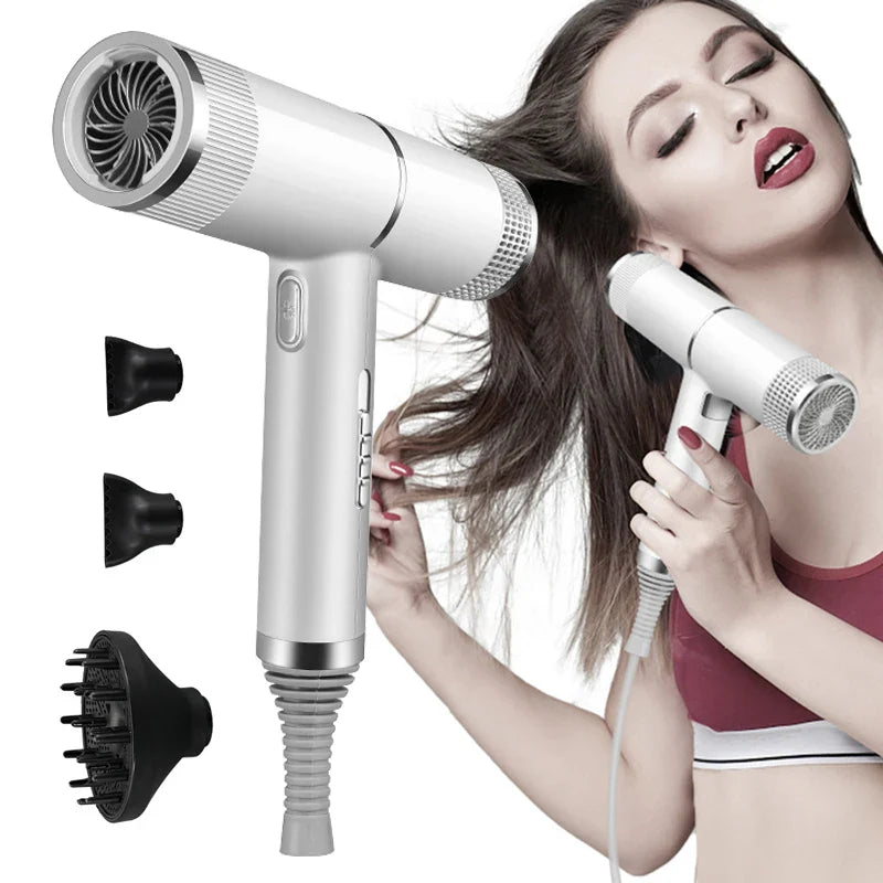 Professional Infrared Hair Dryer — Negative Ionic Blow Dryer with Hot & Cold Wind