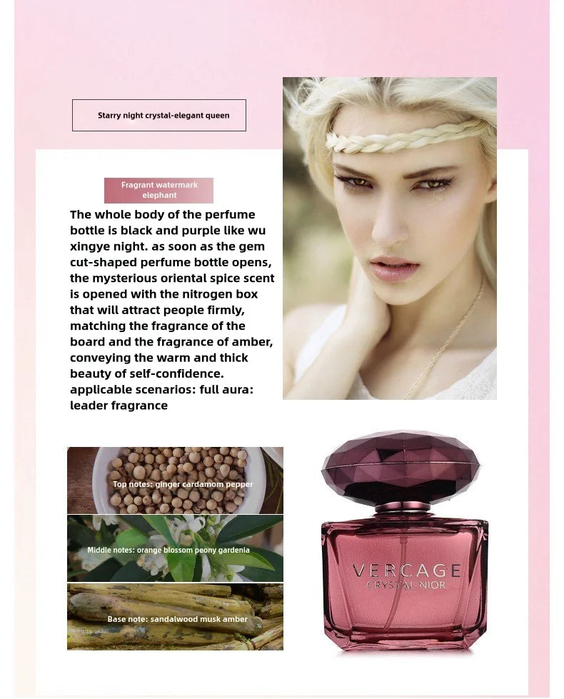 Osmanthus, Peony & Pomegranate Perfume for Women – Crystal Diamond Series Light & Elegant Scent Parfum
