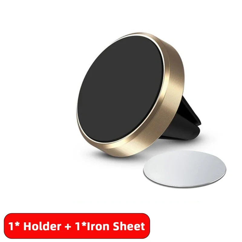 Universal Magnetic Car Phone Holder - Air Vent Mount Stand for iPhone, Samsung & Xiaomi Smartphones