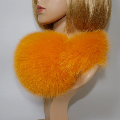 Real Fox & Raccoon Fur Earmuffs – Warm Winter Ear Warmer for Women and Girls, Plush Genuine Fur Accessory