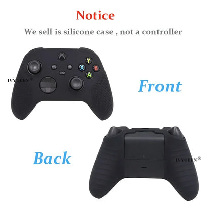 IVYUEEN MixColor Protective Silicone Case for Xbox Series S/X Controller — Thumbstick Grip Caps & Gamepad Cover