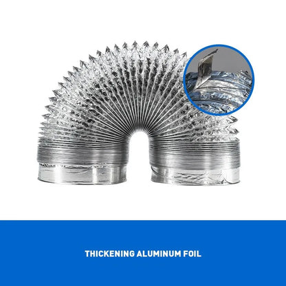 Scalable Aluminum Foil Ventilation Duct Hose – 80/100/120/150/200mm Exhaust Pipe for Kitchen, Bathroom & Fan Outlets