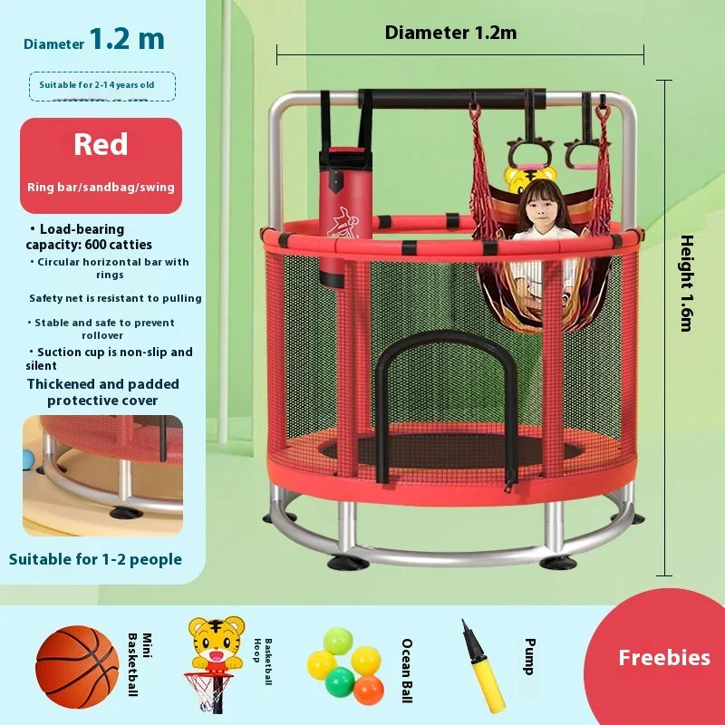 Indoor Trampoline for Kids – Home Use Jumping Bed for Children Aged 3-10