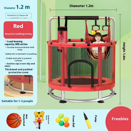 Indoor Trampoline for Kids – Home Use Jumping Bed for Children Aged 3-10