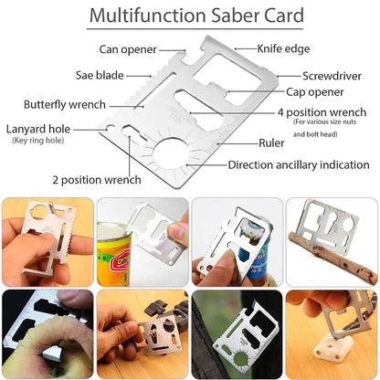 Professional Emergency Survival Kit - Multifunction Tactical Gear for Camping Hiking Wilderness Adventure and SOS Preparedness