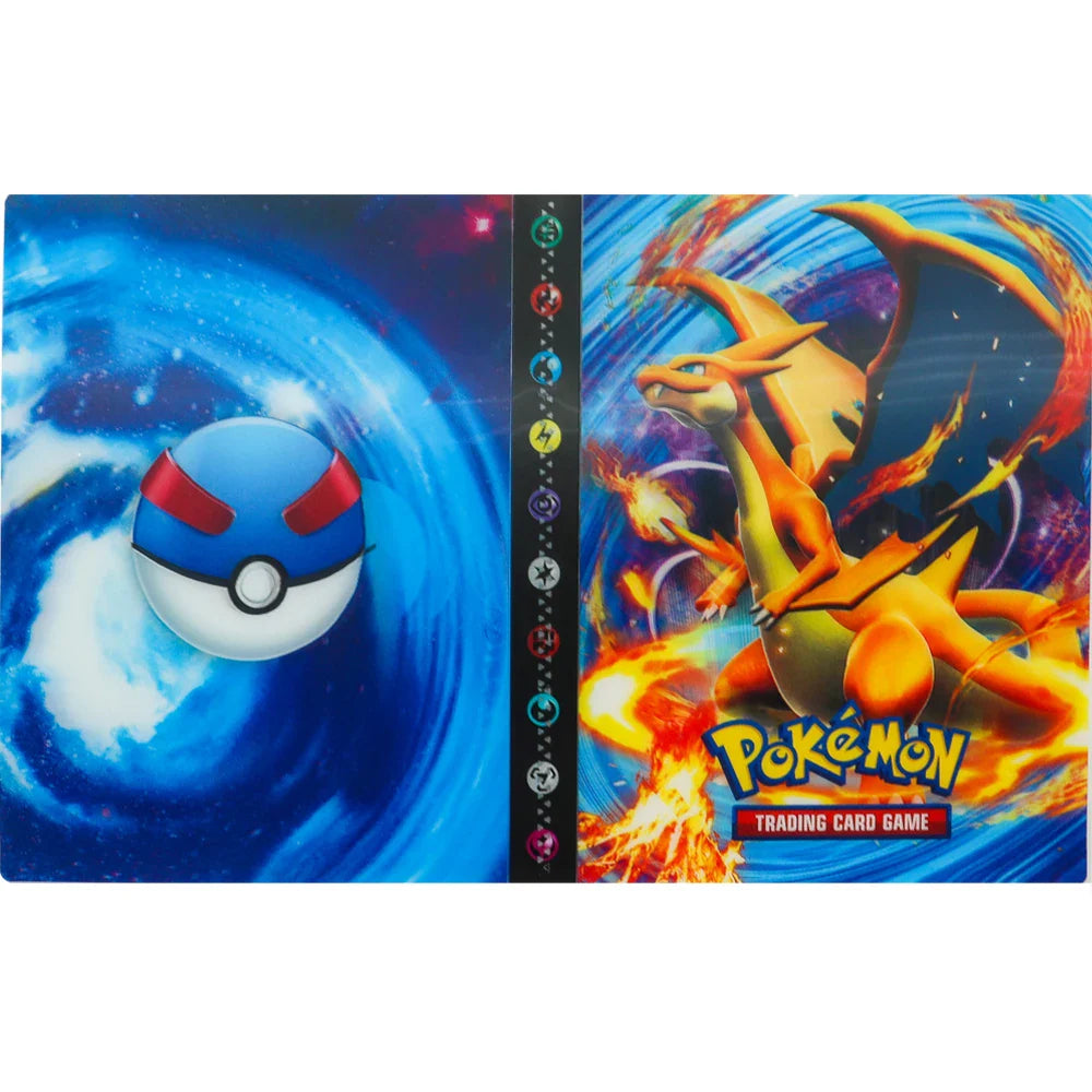 Charizard 240Pcs Card Album – Anime Card Binder for Mewtwo, Charizard & Collections, Protector Folder Gift