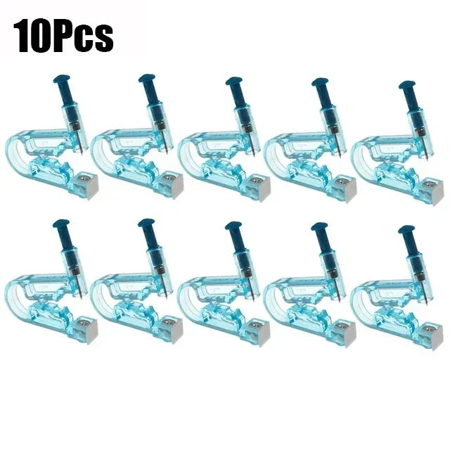 100PCS Disposable Ear Piercing Gun Kit with Sterile Nose & Ear Studs, Safe Body Jewelry Tool