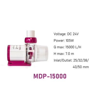 MDP Series WiFi Smart DC Aquarium Pump — App-Controlled Fish Tank Circulation & Return Pump with LCD Display Controller