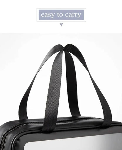 Waterproof PVC Travel Toiletry Bag – Transparent Zipper Makeup Organizer Case for Women
