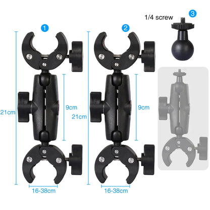 Motorcycle Panoramic Selfie Stick for Insta360 One X2/X3, Monopod Handlebar Mount Bracket, Compatible with GoPro Max Hero 11 Accessories