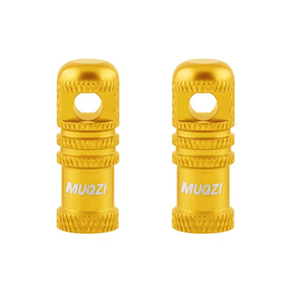 MUQZI 2/4PCS Presta Valve Caps with Core Remover — MTB Tubeless Tire Valve Stem Accessories