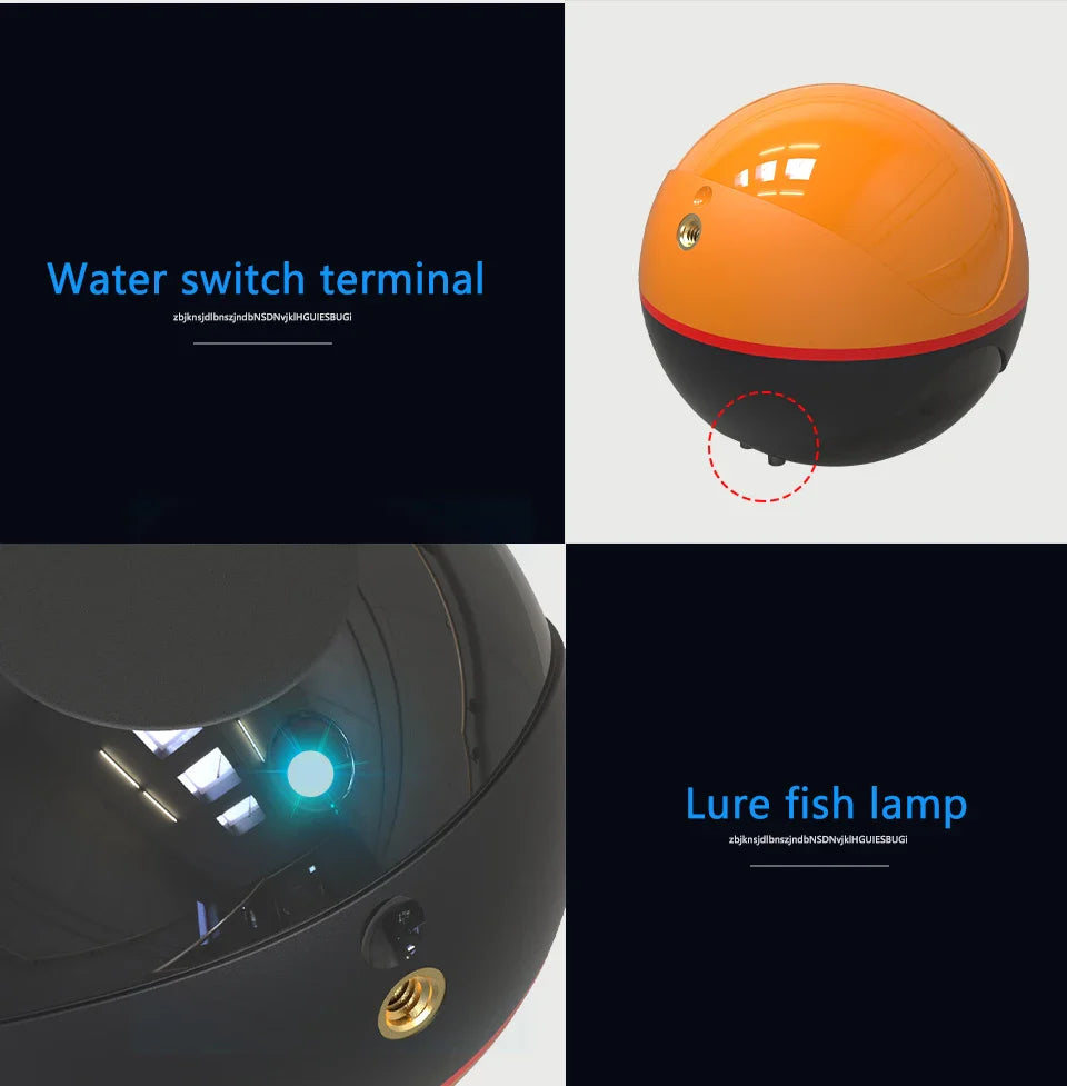 Erchang F68 WIFI Fish Finder – 100M Wireless Echo Sounder for Lake & Sea Fishing, Compatible with iOS & Android