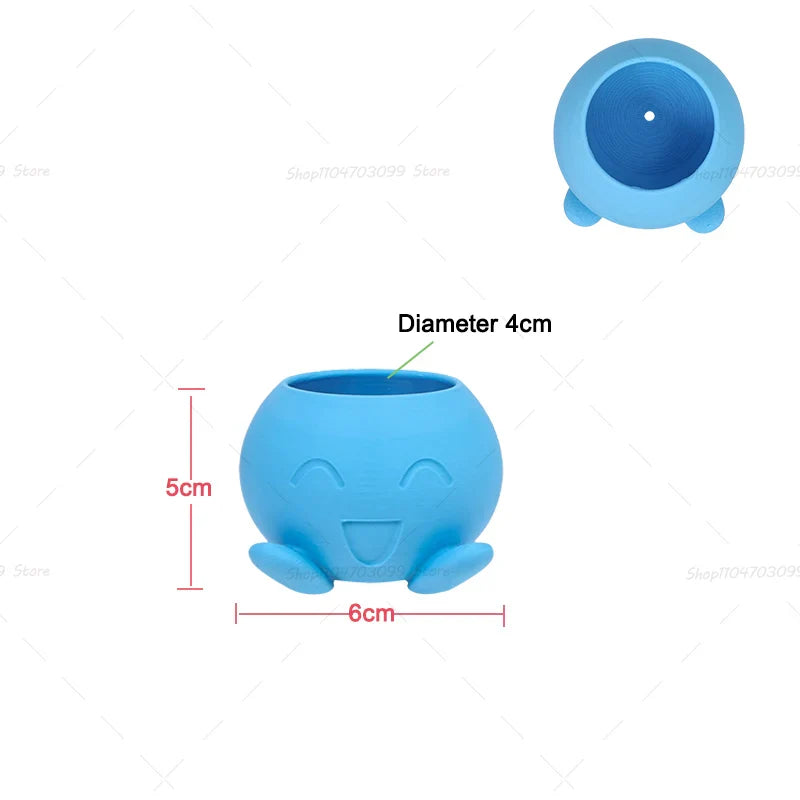 3D Printed Anime Pokémon Oddish Figure – Flowerpot for Dried or Artificial Flowers, Decorative Ornament