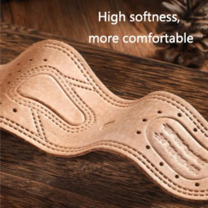 Leather Shoe Insoles - Breathable Cowhide Footbed Inserts for Men & Women Sports Shoes