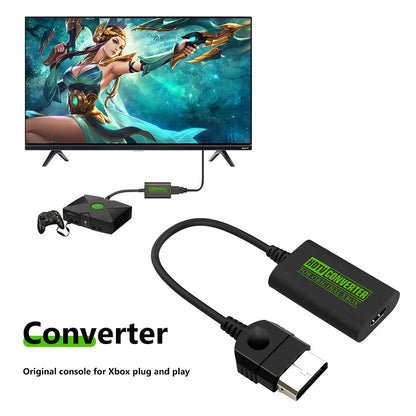 Xbox to HDMI-Compatible Converter – Digital Video & Audio Adapter for HDTV, Projector, TV, Monitor (480P, 720P, 1080P)