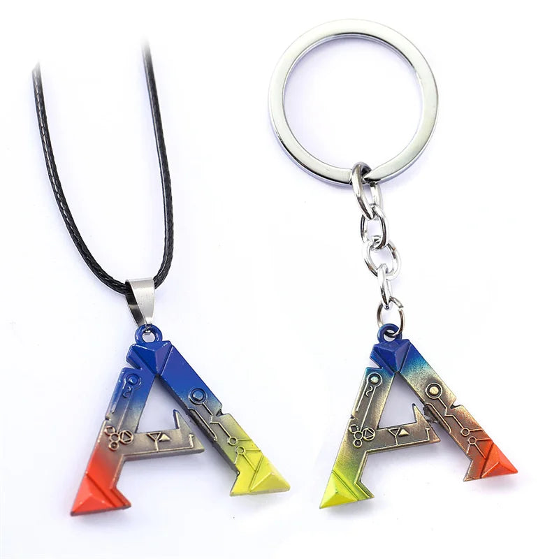 ARK Survival Evolved Logo A Metal Keychain – Game Inspired Alloy Keyring Pendant for Men & Women Car Bag Key Holder Gift